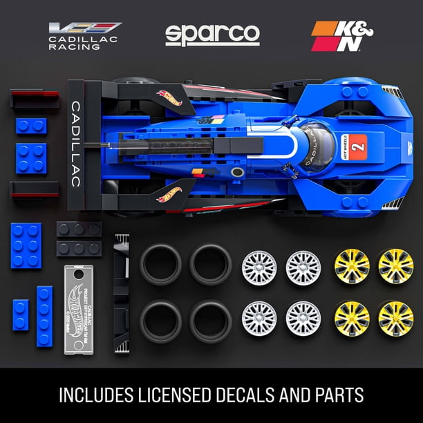 MATTEL BRICK SHOP, Building Toy Kit, 236 Pieces, Hot Wheels