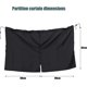 thumbnail image 2 of Car Divider Curtains Sun Shade Van Curtains Black Detachable Simple Sun Shades Side Window Covers Travel Car Divider Privacy Protection Curtains For S, 2 of 5