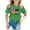 Green, variant on Gunia 100 Day Of School Shirt Kids Boys Girls Fashion Casual Print Round Neck Loose Short Sleeve T Shirt Top Tee Tshirts 3-13 Years