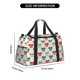 thumbnail image 3 of Disketp Retro bows Bolsa de Viaje Tipo Duffle, Bolso de Mano para Fin de Semana para Mujer, Bolsa de Gimnasio Ligera para Hombre, Esencial para Viajes, 3 of 7