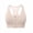 Beige A, variant on Timegard Sports Bras for Women Front Closure Zipper Racerback Breathable Workout Gym Bras with Support