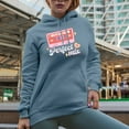 thumbnail image 2 of You and I Are the Perfect Mix, 90s Retro Valentine's Day Cassette Tape Art Merch Gift, Light Blue Hooded Sweatshirt or Hoodie, XL, 2 of 5