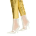 thumbnail image 6 of Barbie Fashionistas Doll #222, Petite with Blonde Wavy Hair, Golden Jumpsuit, 65th Anniversary, 6 of 8
