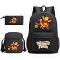 thumbnail image 2 of 3-piece Winnie The Pooh Backpack Boy Girl School Bag Light And Large Capacity-week, 2 of 4