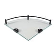 thumbnail image 1 of Bathroom Shelves, Bathroom Glass Corner Shelf Wall Mounted ,Tempered Glass Shelf for Storing Shower, 1 of 5