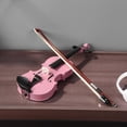 thumbnail image 3 of Práctico ejercitador de violín acústico para el hogar 1/8 juegos de violín con férula con arco de caja Hugtrwg  Para estrenar, 3 of 9