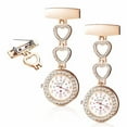thumbnail image 4 of VONKY 2x Waterproof Pocket Watch For Nurses Stable Fixture And Lapel Hanging Accurate Rose Gold 5Set, 4 of 6