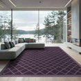 thumbnail image 2 of ODIKA 8'x10' Washable Area Rug Non-Slip Chair-Friendly Mat Minimalist Lattice Border Contemporary Repeating Motif for Dining Room, Large Office, Lounge, 2 of 7