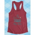 thumbnail image 3 of My Father My Hero Quote Racerback Tank Women -Image by Shutterstock, Female Medium, 3 of 4