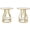 White+gold-1, variant on SolaceHue Round Side End Table 2-Tier End Tables Modern Bedside Table Small Chairside Tables with Storage for Couch Side, Nightstand with Metal Frame for Living Room (2 pcs, White+Gold)