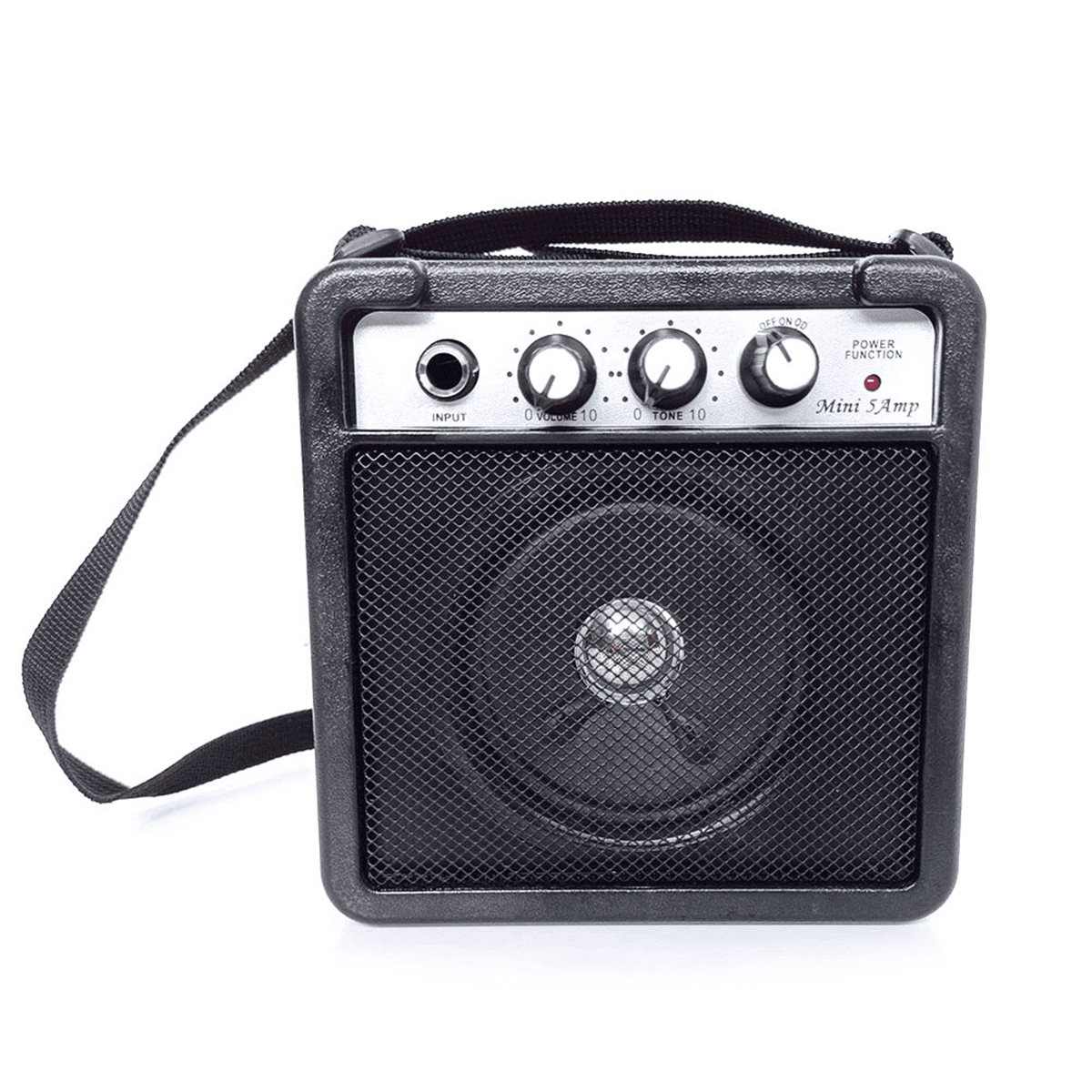 Vensio 5W Mini Portable Guitar Amplifier Speaker with Overdrive Tone Control 1/4 Inch Output for Electric Acoustic Practice