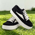 thumbnail image 4 of Women’s Men’s Classic Platform Sneakers Adult Low Top Fashion Shoes Non-Slip Casual Outdoor Walking Shoes, 4 of 7