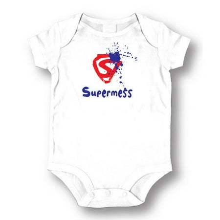 Attitude Aprons by L.A. Imprints Supermess Baby Romper