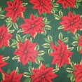 thumbnail image 3 of Christmas Floral Poinsettia and Holly Mistletoe Polyester Cotton Decorative Tablecloth, 3 of 8