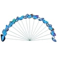 thumbnail image 3 of CoreLiving Butterfly Garden Stakes, 12 Inch Decorative Metal Sticks for Blue Floral Arrangements, Outdoor Yard Decor and Spring Tree Ornaments, 24 Pieces, 3 of 10
