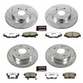 thumbnail image 3 of PowerStop Front and Rear Z26 Street Warrior Carbon-Fiber Ceramic Brake Pad and Drilled and Slotted Rotor Kit Fits: ACURA Select Models K6942-26, 3 of 9
