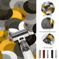 thumbnail image 5 of Round Rugs 6Ft, Yellow Grey Abstract Round Area Rug Washable Indoor Throw Carpet, Modern Geometric Ombre Artwork Soft Non Slip Circle Rug for Office Cabinet Home Decor Aesthetic, 5 of 8