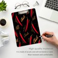 thumbnail image 4 of FMSHPON Hot Chili Peppers Seamless Pattern Clipboard Hardboard Wood Nursing Clip Board and Pull for Standard A4 Letter 13x9 inches, 4 of 7