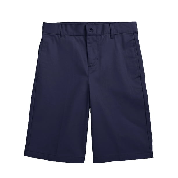 GBH - Boys Flat Front Twill School Uniform Shorts (Little Boys ...