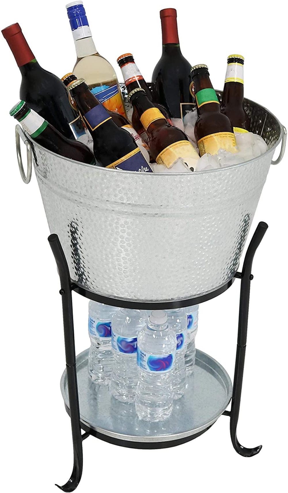 Stainless Steel Ice Cooler Drinks Wine Beer Juice Cooling Bucket Bowl Holder 