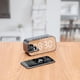 thumbnail image 3 of Altavoz inalámbrico portátil BT espejo decoración de mesa reloj electrónico pantalla LED temperatura Radio FM Subwoofer, 3 of 8