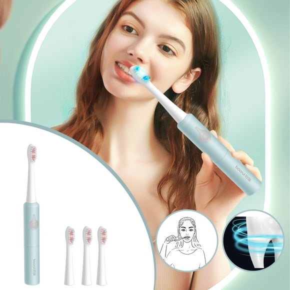 LSLJS Electric Toothbrush,, Low Noise, Portable, Smart Timer Electric Toothbrush IPX7 Water Electric Toothbrush Vibration, Home Accessories on Clearance