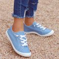 thumbnail image 5 of Lilgiuy Womens Slip On Shoes Lace Up Comfort Comfortable For Walking Sneakers Slip On ShoesLight Blue7 2022 Fall Winter, 5 of 5