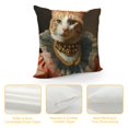 thumbnail image 4 of Orinice Cute Cat Graphic Decorative Throw Pillow Cover for Home Couch Living Room Bed Sofa, Autumn Square Pillow Case, 1PC 12x12in, 4 of 5