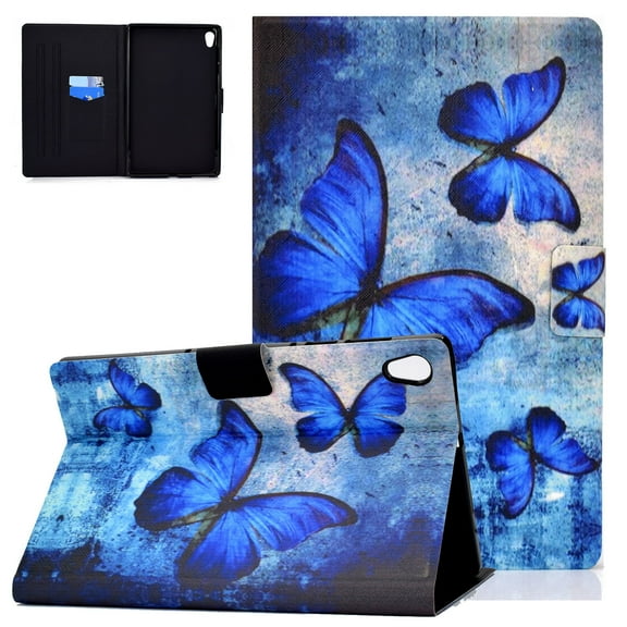 Allytech Lenovo Tab M10 HD 2nd Gen Case 10.1-Inch TB-X306X TB-X306F, Slim PU Leather Multi Angle Viewing Stand Shockproof Auto Sleep Wake Smart Cover Case for Lenovo Tab M10 HD 10.1" 2020, Butterfly
