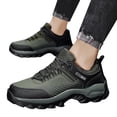 thumbnail image 3 of Hiking Shoes Men Outdoor Climbing Sneakers Lightweight Breathable Running Shoes Wate𝗋proof Camping Walking Shoes 𝖫a𝖼e Up Non-S𝗅ip Sport Shoes for Backpacking Travel, T𝗋a𝗂𝗅 Running, 3 of 9