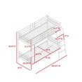thumbnail image 3 of Room Designs 30" Black  Metal Bunk Bed Pewter Contemporary Rectangle, 3 of 3