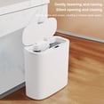 thumbnail image 4 of Cubo de almacenamiento de costura estrecha con sensor automático, gran capacidad con tapa para baño, 4 of 7