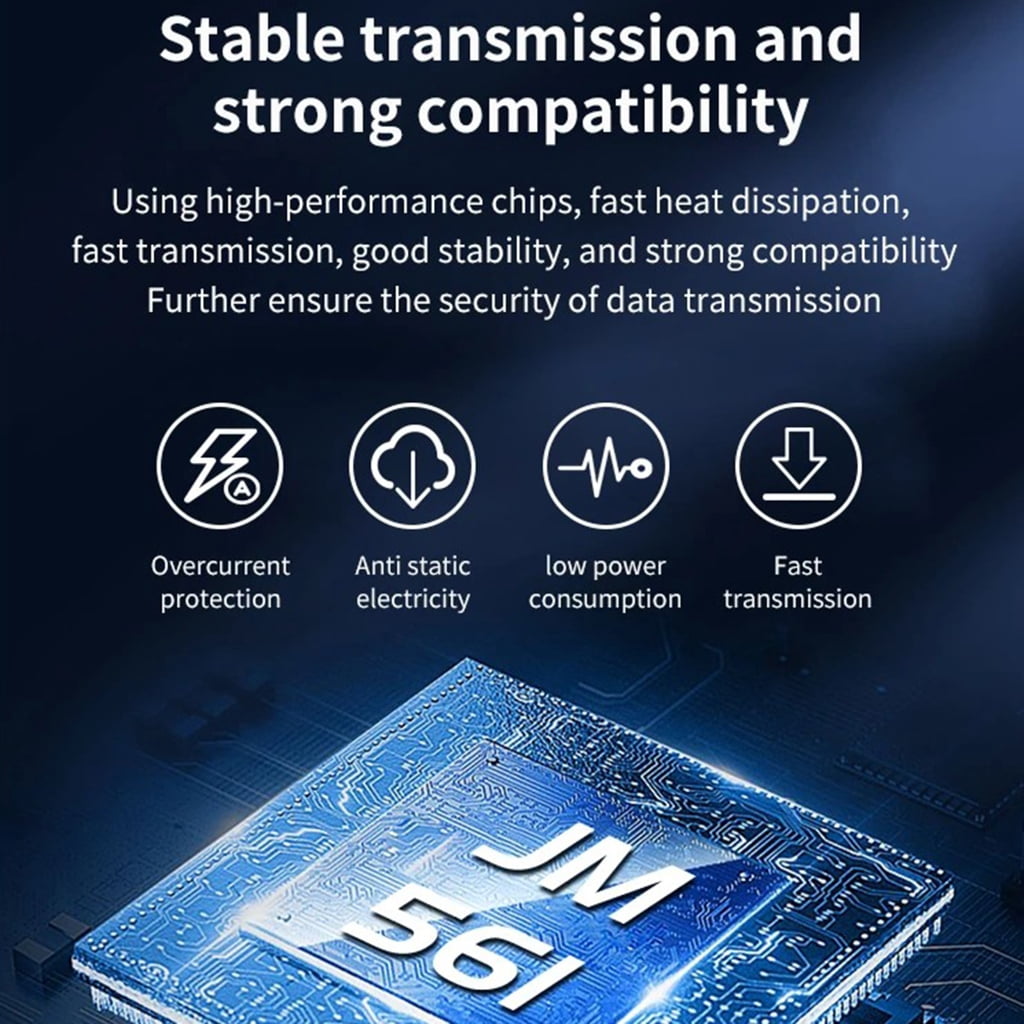 ZPAQI Double Bay Hard Drives Enclosure for 2.5/3.5Inch SSDs HDD USB 3.0 40TB Capacity