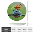 thumbnail image 2 of Honeii Butterfly Landing On Head Dumpy Frog Print Elegant Bone China Decorative Plate, Porcelain Plate,Art Crafts,Ceramic Ornaments for Home Office Wall Decor-10in, 2 of 6