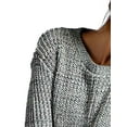 thumbnail image 4 of Women Heart Pattern Round Neck Knits Sweater Pullover, 4 of 8