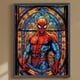 thumbnail image 3 of Pintura de diamante 5D DIY Wdftyju Hombre Araña Vitral Taladro Redondo Completo 30x40cm, 3 of 9