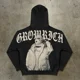 thumbnail image 5 of Sudadera con capucha vintage Y2K, jersey estampado estilo Harajuku de manga larga, nuevo estilo retro de estilo hip hop callejero para parejas, sudaderas holgadas con capucha, 5 of 5