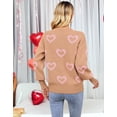 thumbnail image 2 of Sweaters for Women Crewneck Cute Heart Knitted Sweaters Winter Warm Pullover Sweaters Alsol Lamesa, 2 of 6