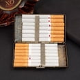 thumbnail image 2 of Retro Bronze Metal Cigarette Case King Size Vintage Style Pocket Tobacco Holder Box Collector Gift Accessory Classic Durable Metal Cigarette Storage Wallet, 2 of 8