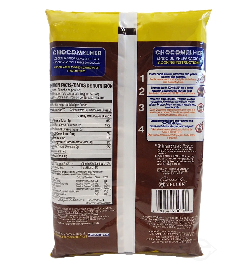 Classic Chocolate Flavor – Melher | Traditional Coating for Chocolate Bananas and Desserts