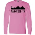 thumbnail image 3 of Inktastic Nashville Tennessee City Skyline Long Sleeve T-Shirt, 3 of 5