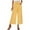 Yellow, variant on Kmdttou Women's Casual Fashion Solid Color Double Pocket Elastic Waist Pants Loose Casual Pants
