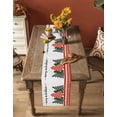 thumbnail image 5 of Christmas Tree Burlap-Cotton Table Runner 108 Inches Long,Xmas Tree Red Checkered Farmhouse Table Runners,Outdoor Dining Tablecloths Decor for Baby Shower/Party/Wedding 13x108, 5 of 9