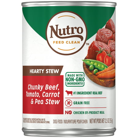 NUTRO Wet Dog Food Cuts in Gravy Grain Free, Tender Chicken, Sweet Potato & Pea Stew, 3.5 oz.