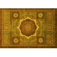 thumbnail image 1 of Ahgly Company Machine Washable Indoor Rectangle Oriental Yellow Modern Area Rugs, 8' x 10', 1 of 4