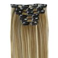 thumbnail image 1 of Extension de Cheveux à Clip 6 Pcs Tête Complète Naturelle Femmes 16 Clips Extensions de Cheveux Lisses Synthétiques, 1 of 2