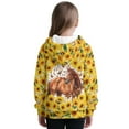 thumbnail image 3 of Pzuqiu Sunflower Horse Hooded Sweatshirts for Boys 10-11 Personalized Warm Fall Outfits Fashion Clothing Lightness Long Sleeve Soft Hoodies Kids Fall Winter Clothes for Daily Life, 3 of 7