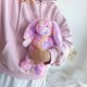 thumbnail image 1 of 1 paquete de conejito de peluche arcoíris, lindo conejo de peluche, pequeño regalo para novia, niños pequeños, niñas, niños, amigos, 12 pulgadas, 1 of 5