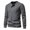 GY2, variant on Ketyyh-chn99 Mens Summer Shirts Fall Clothes Autumn And Winter Men's New Long Sleeve Round Neck T Shirt Underlay Four Button Long Sleeve T Shirt GY1,XL