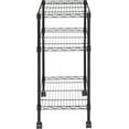 thumbnail image 5 of YSSOA 3-Tier Storage Shelving Units with Wheels, 24"D x 13.78"W x 31.89"H, 5 of 5